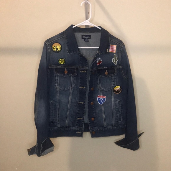 Wrangler Jackets & Blazers - Vintage Wrangler Denim Jacket with Patches